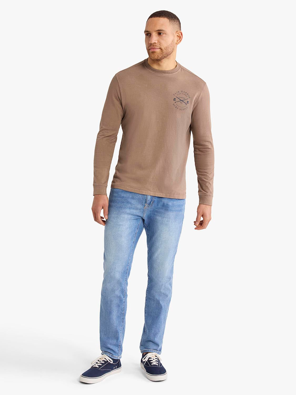 Saltaire Long Sleeve Graphic Tee | Archival Crest