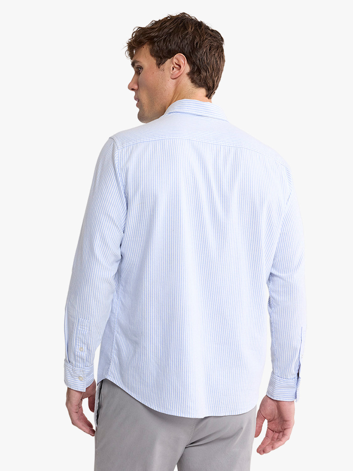 Salty Oxford Shirt | Light Blue Stripe