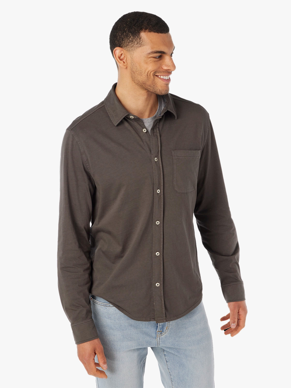 Saltaire Long-Sleeve Shirt | Black