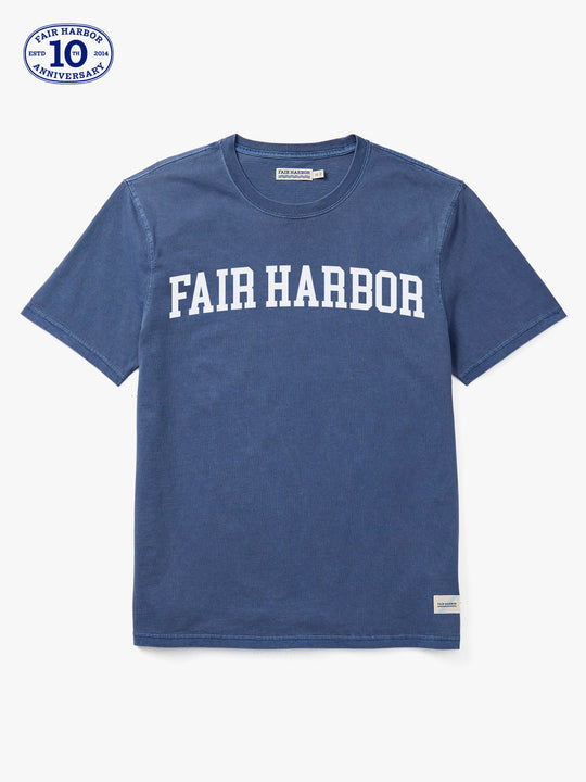 The Saltaire Graphic Tee | Navy Varsity FH