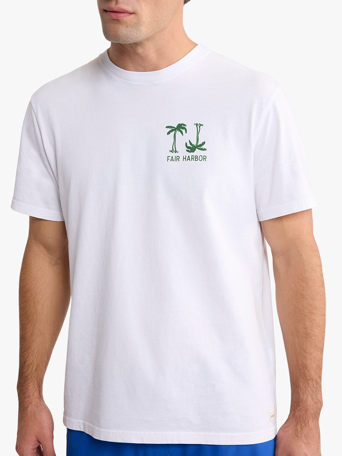 Saltaire Graphic Tee | White Checkered Palms