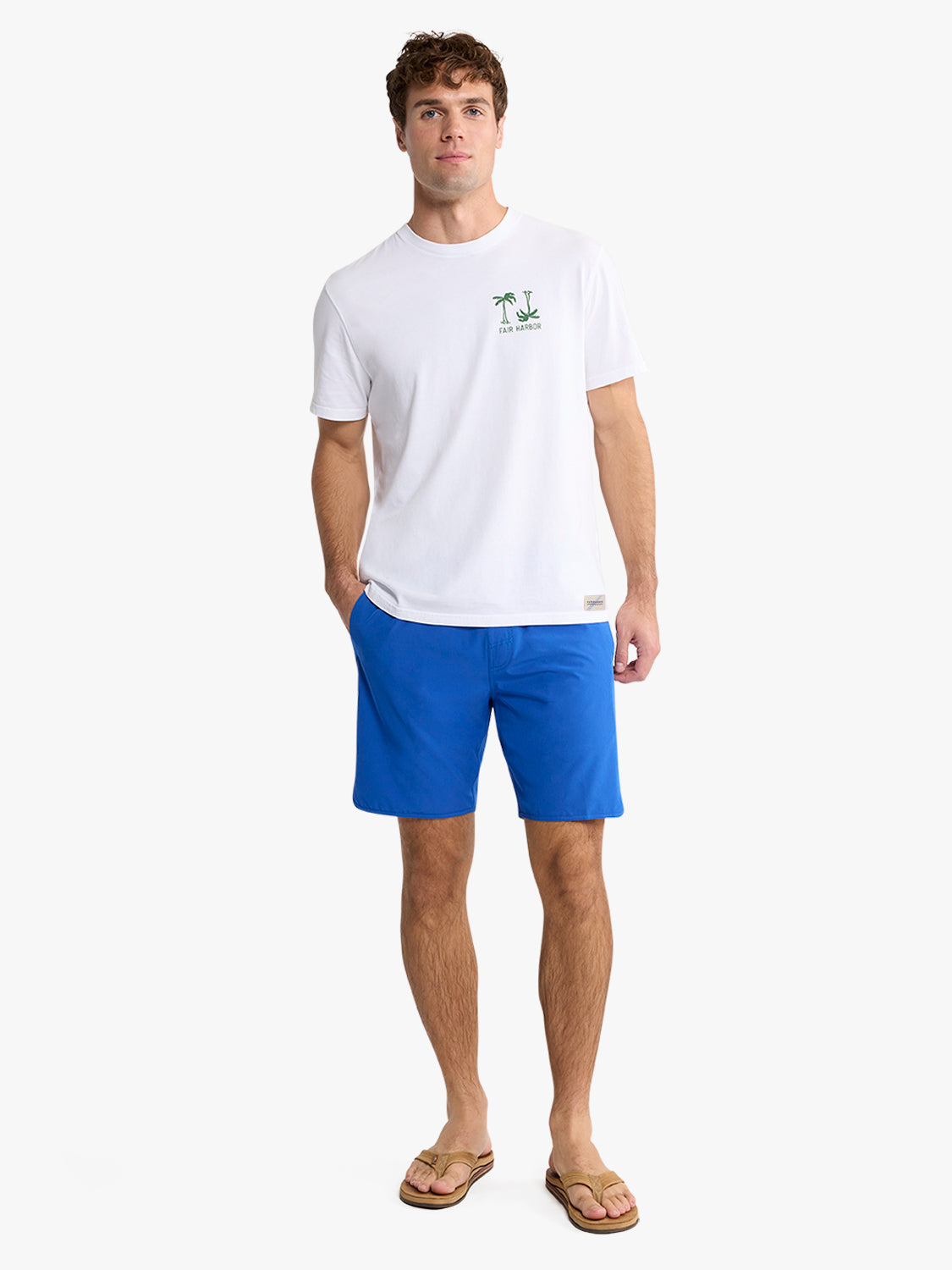 Saltaire Graphic Tee | White Checkered Palms