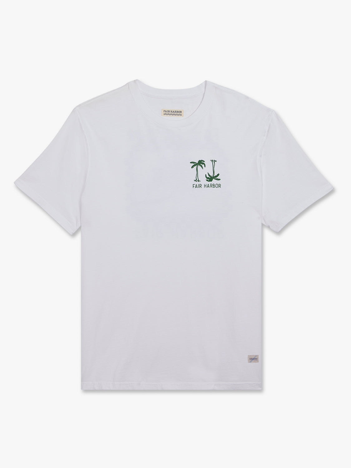 Saltaire Graphic Tee | White Checkered Palms