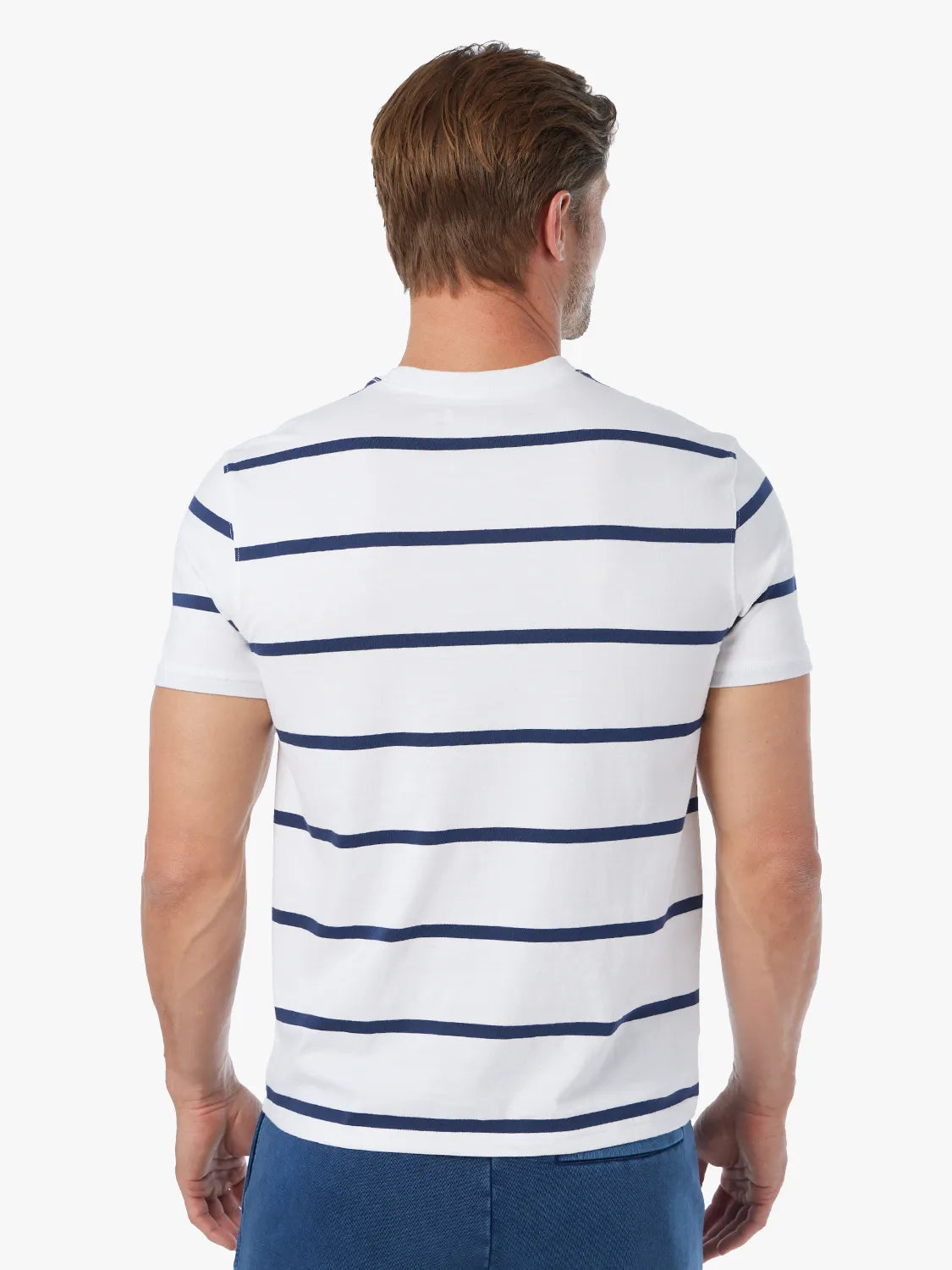 Saltaire Tee | Beach Navy Stripe