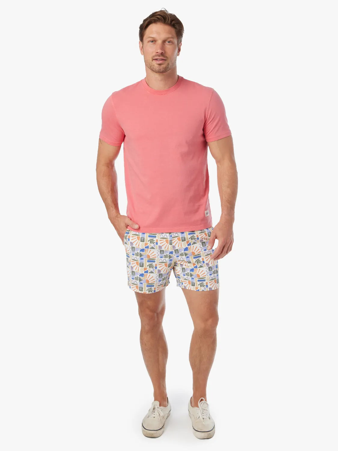 Saltaire Tee | Coral