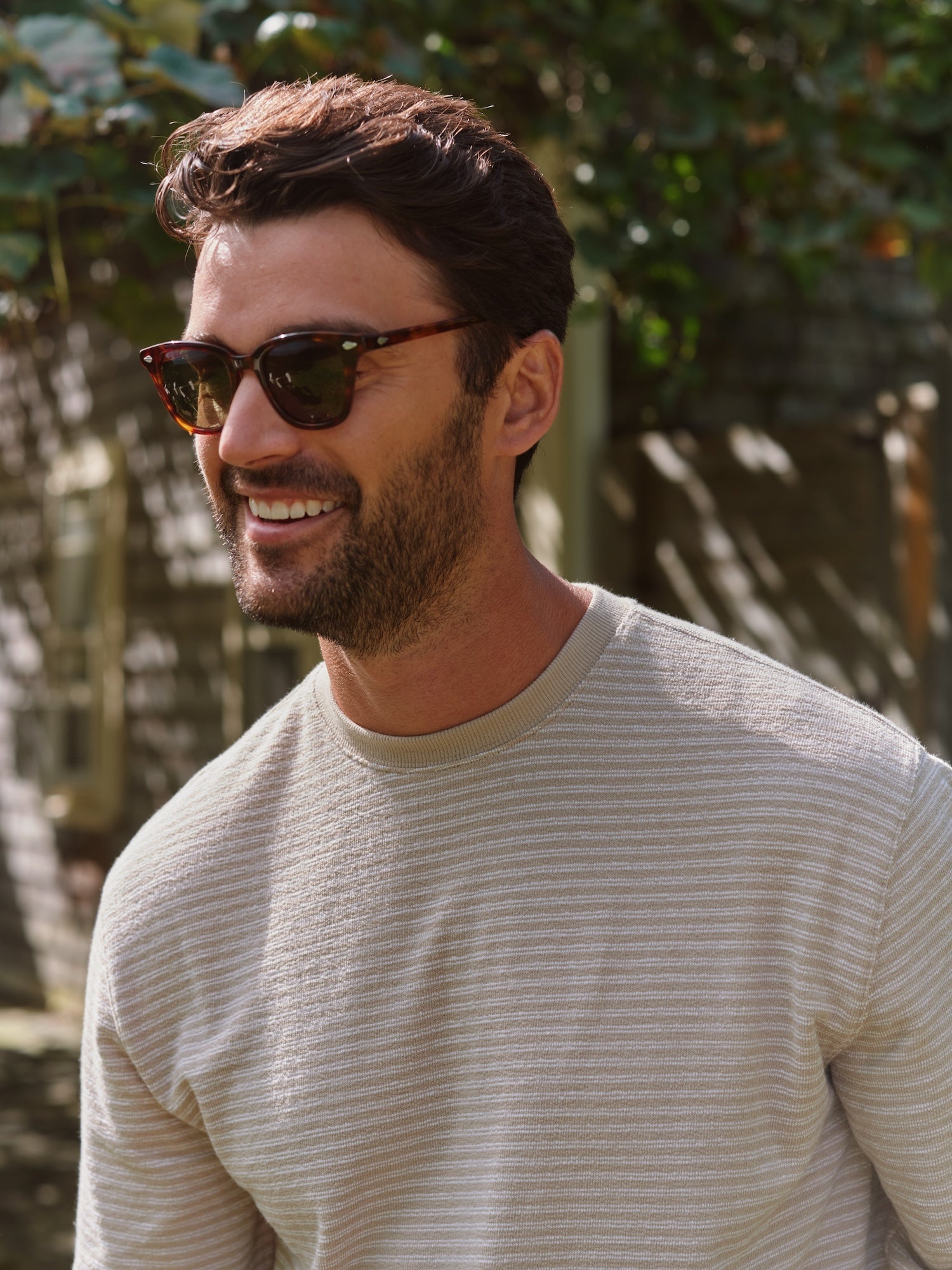 Sundown Terry Crewneck | Nautical Stripe