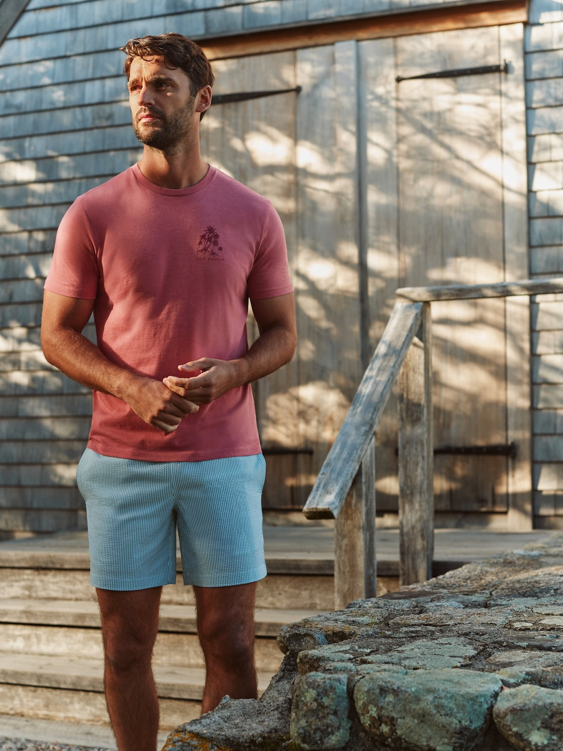 Kismet Tee |  Navy Sunset Pines