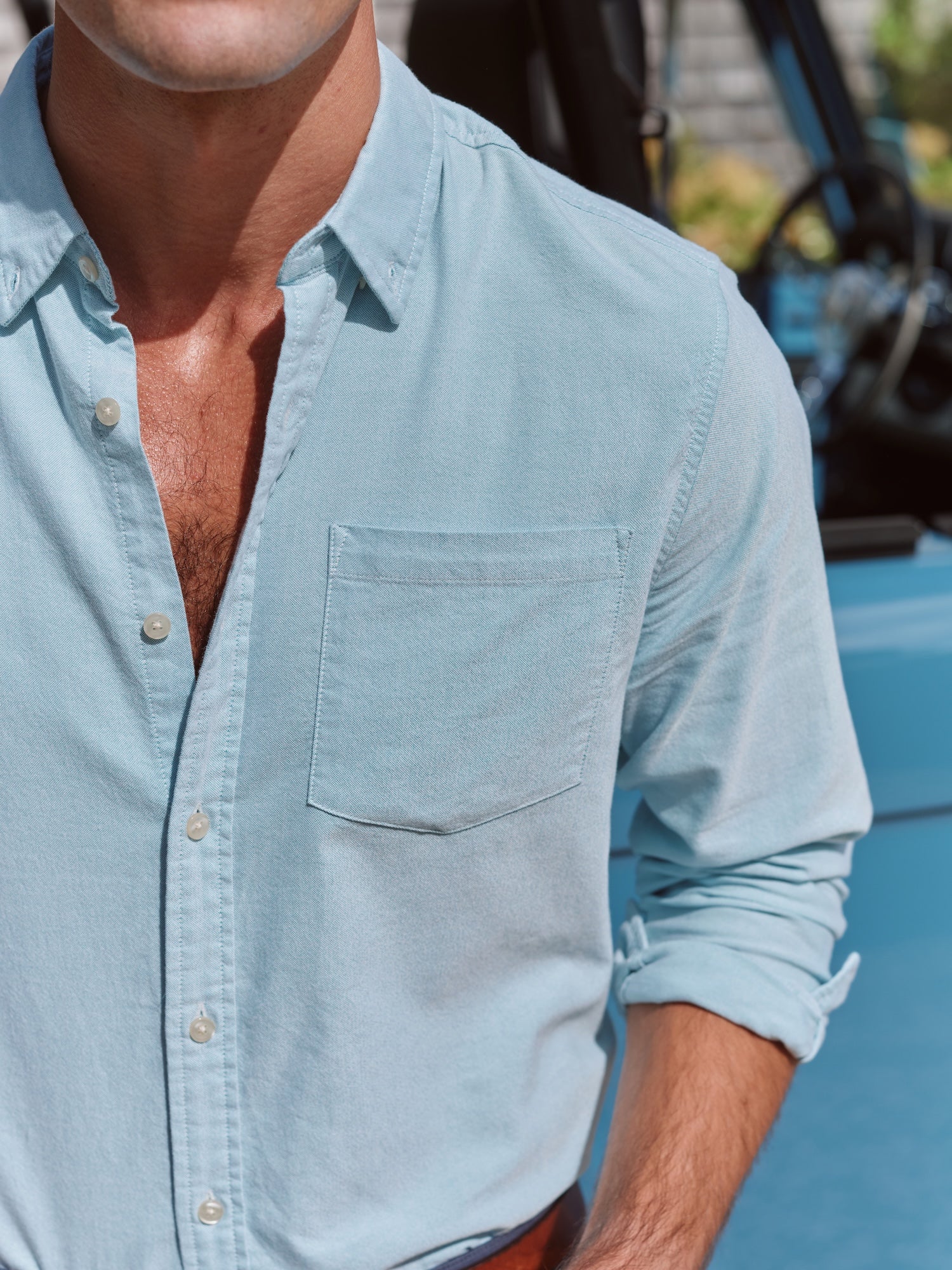 Salty Oxford Shirt | Bay Blue