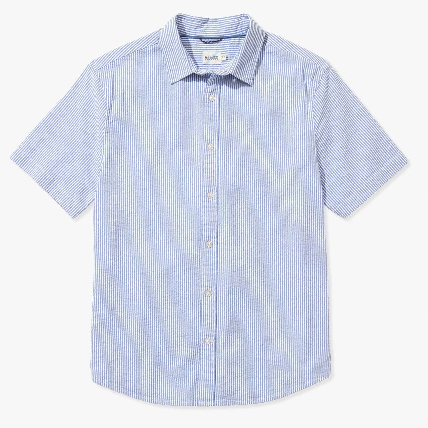 The Seersucker Shirt | Light Blue – Fair Harbor