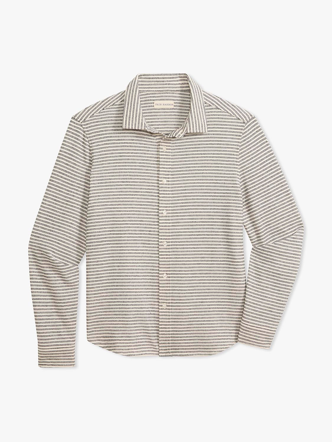 Sundown Terry Button Up | Nautical Stripe
