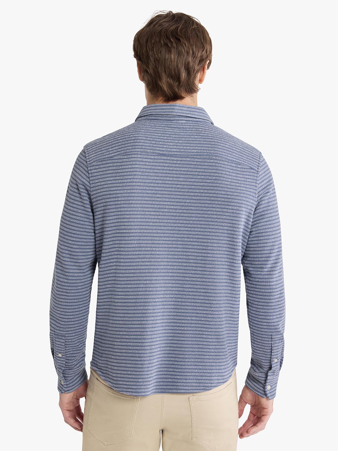 Sundown Terry Button Up | Maritime Stripe