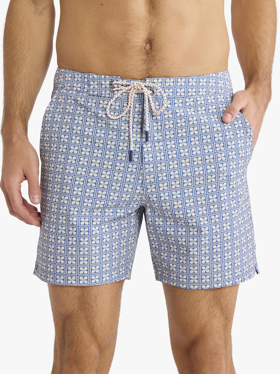Swell Board Short | Blue Flower Geo