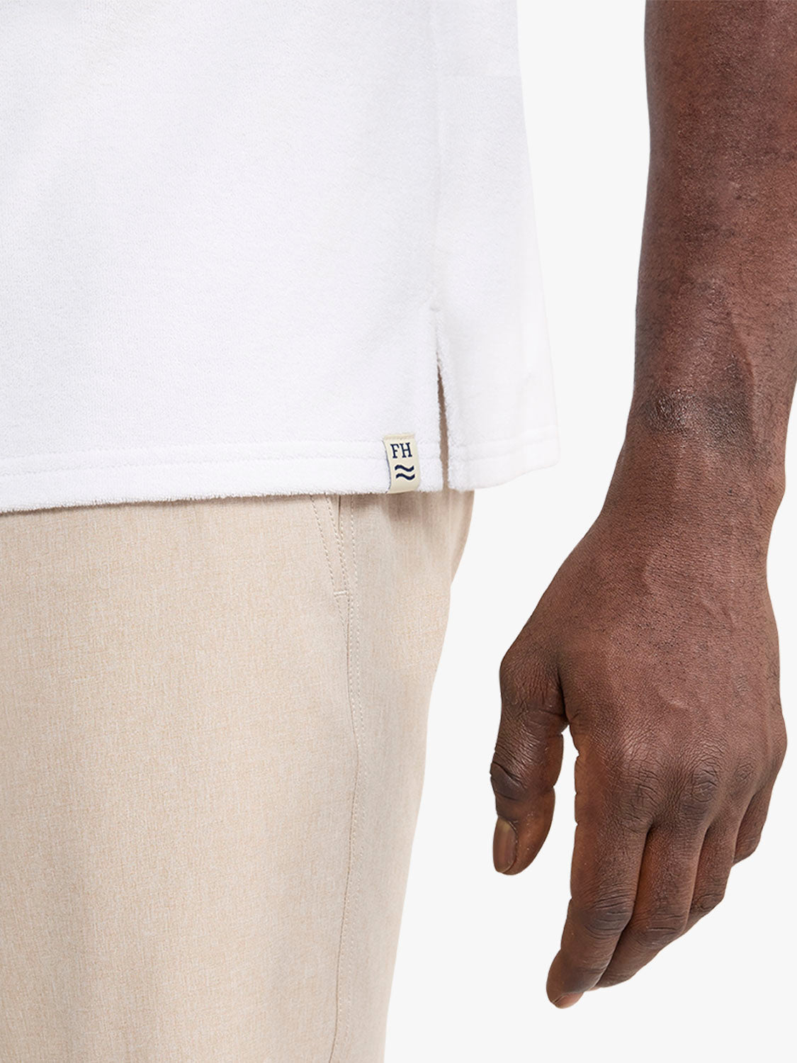 Ravello Terry Polo | White