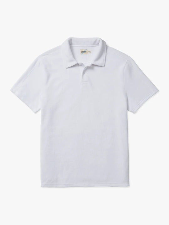 The Ravello Terry Polo | White