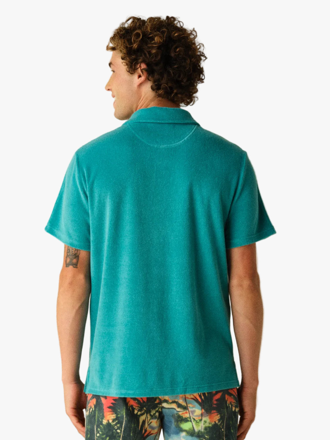 Ravello Terry Polo | Baltic Teal