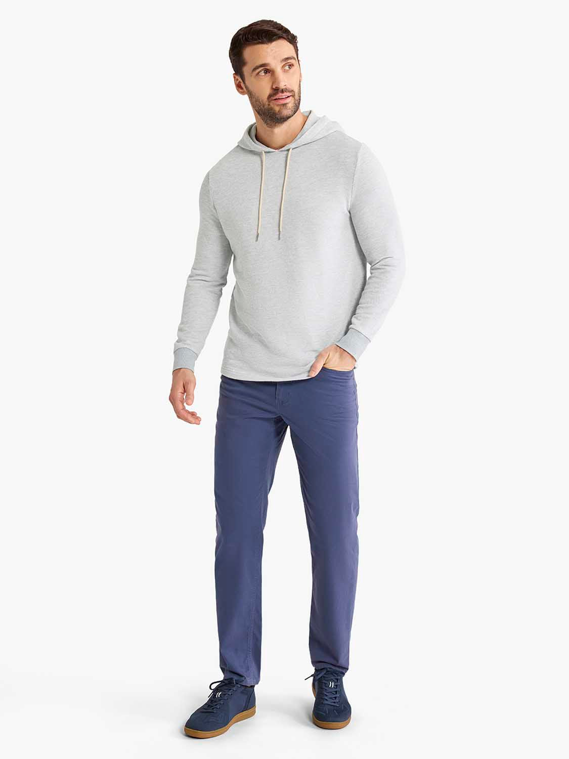 Tailwind Hoodie | Heather Grey Twill