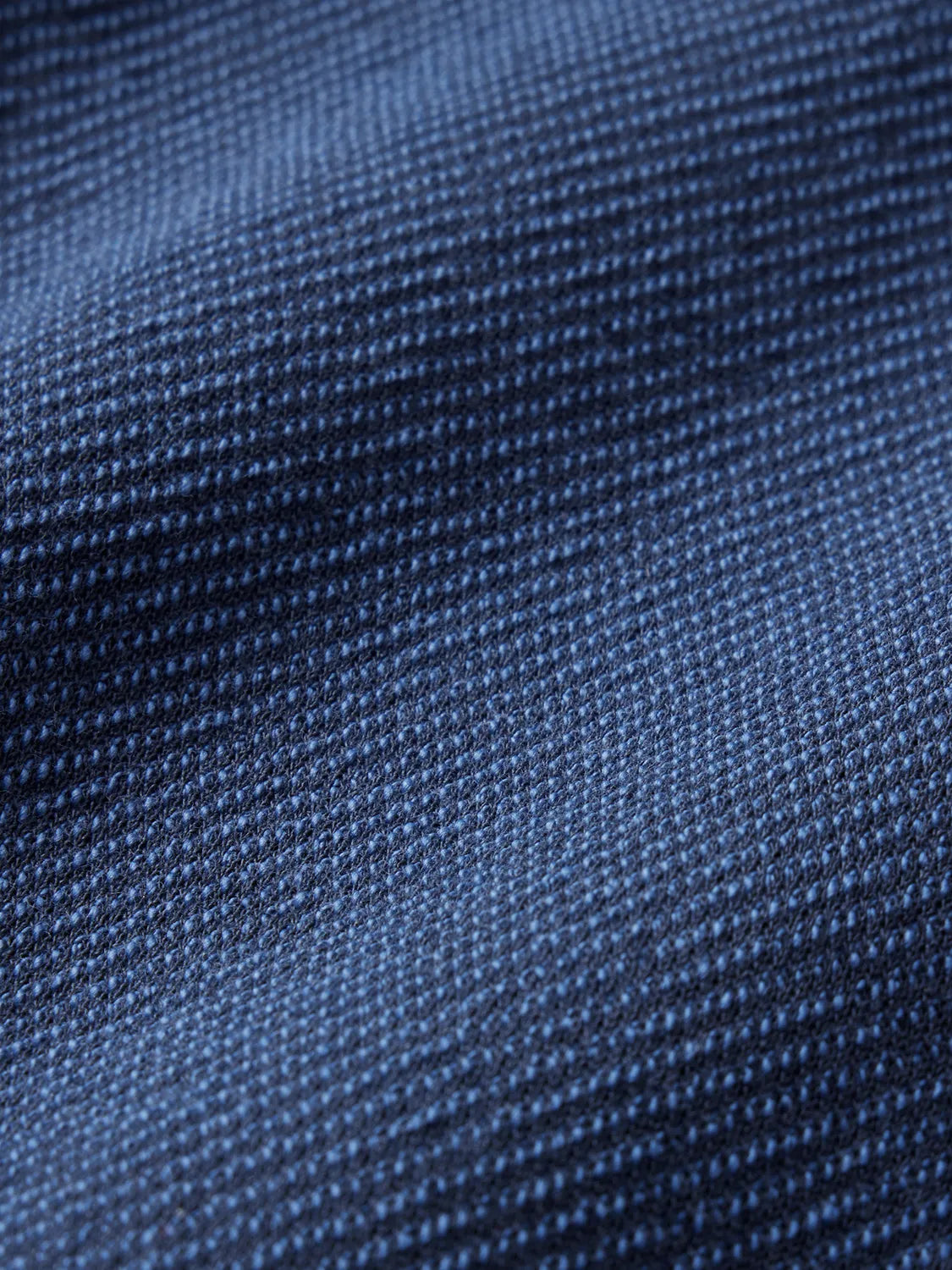 Close up of navy tailwind fabric