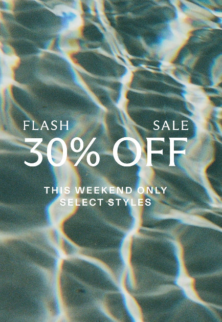 Water pattern with flash sale 30% off text overlay