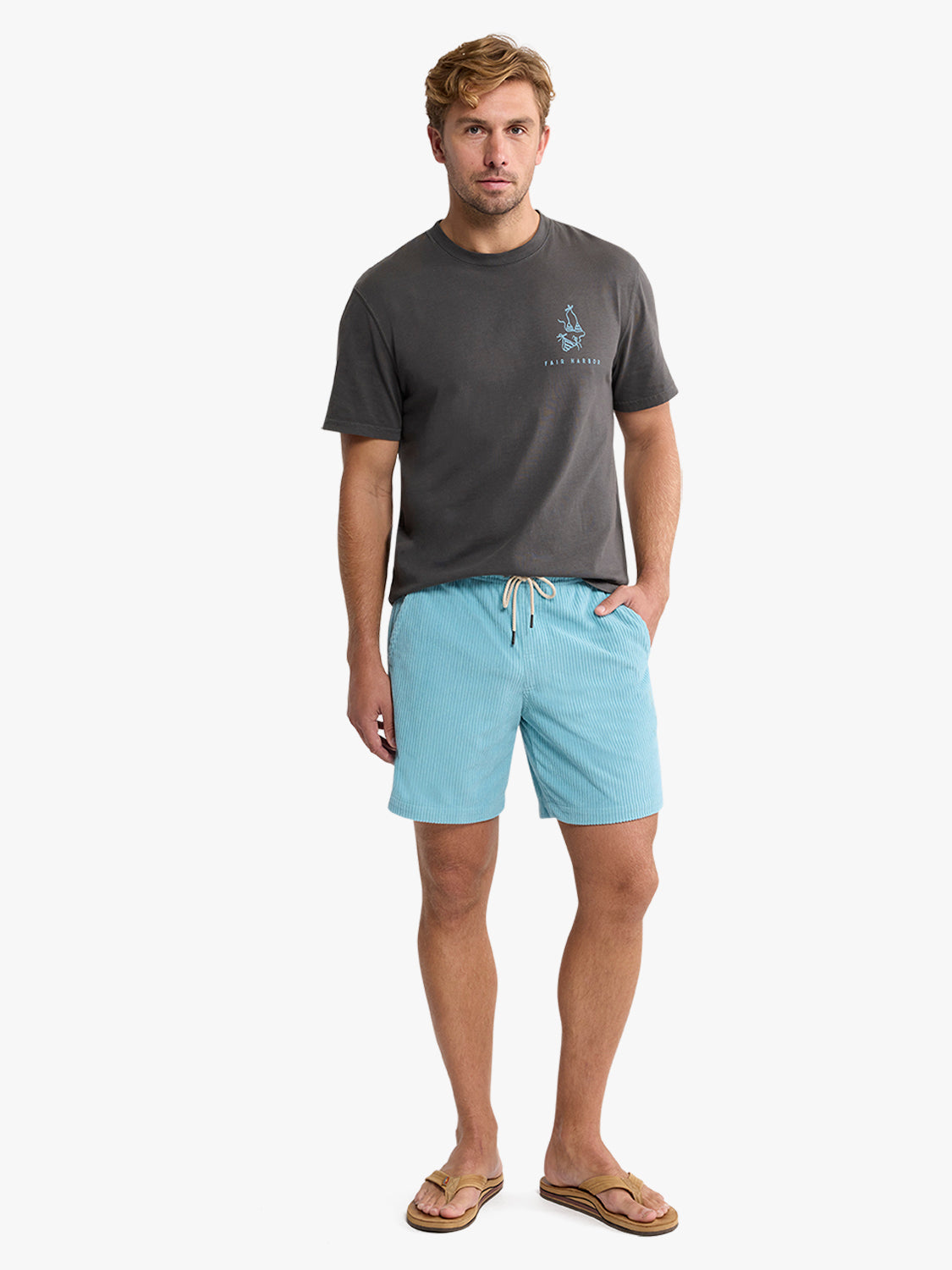 Wilder Stretch Corduroy Short | Bay Blue