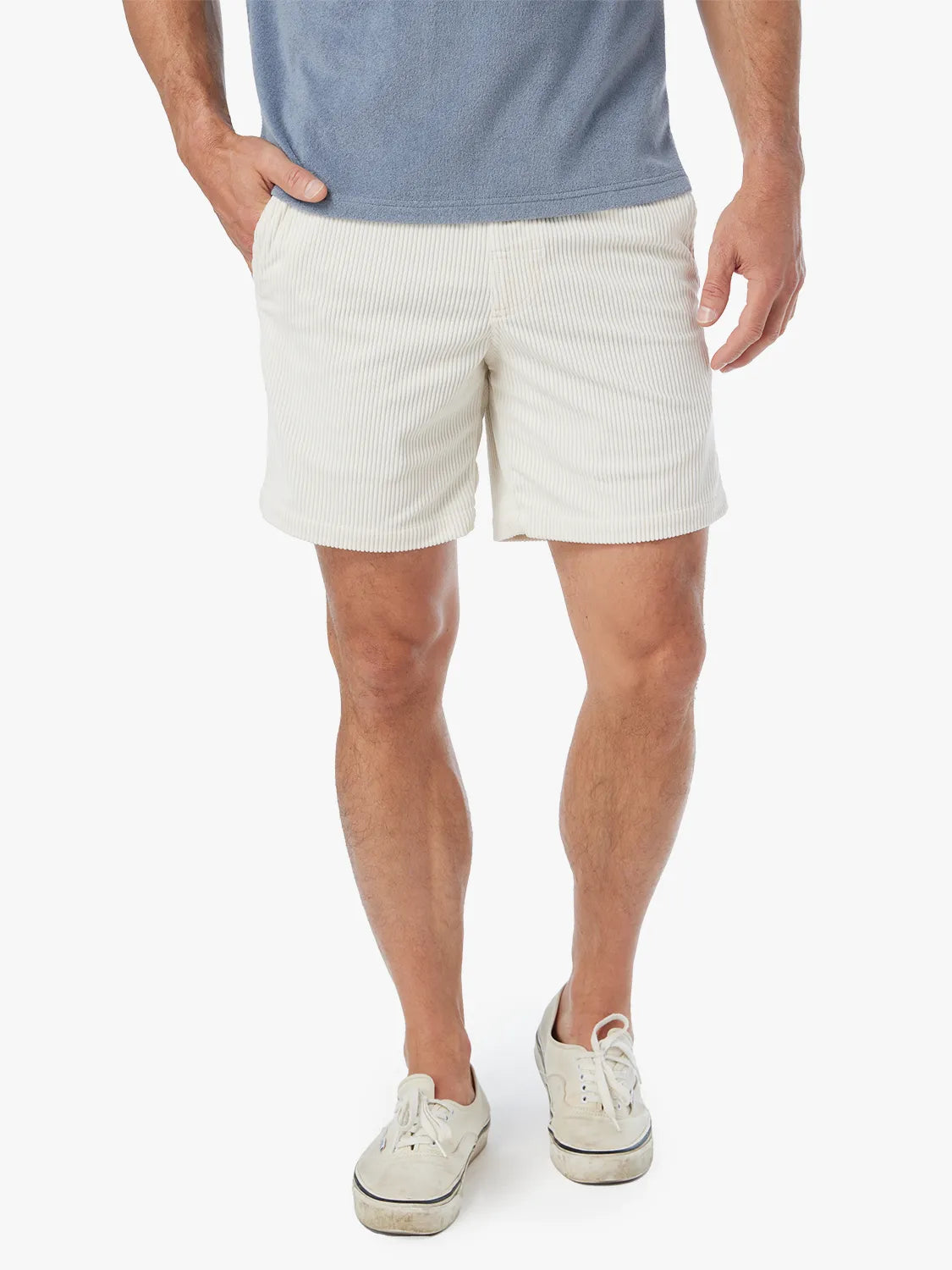 Wilder Stretch Corduroy Short | Stone