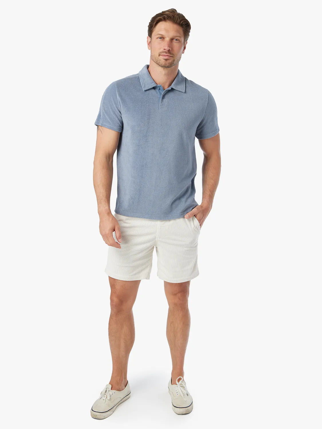 Wilder Stretch Corduroy Short | Stone