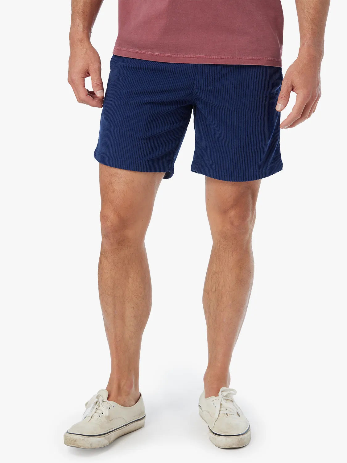 Wilder Stretch Corduroy Short | Navy