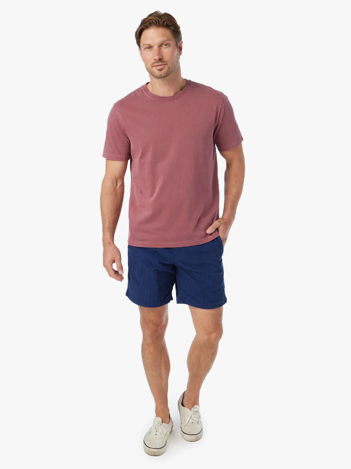 Wilder Stretch Corduroy Short | Navy