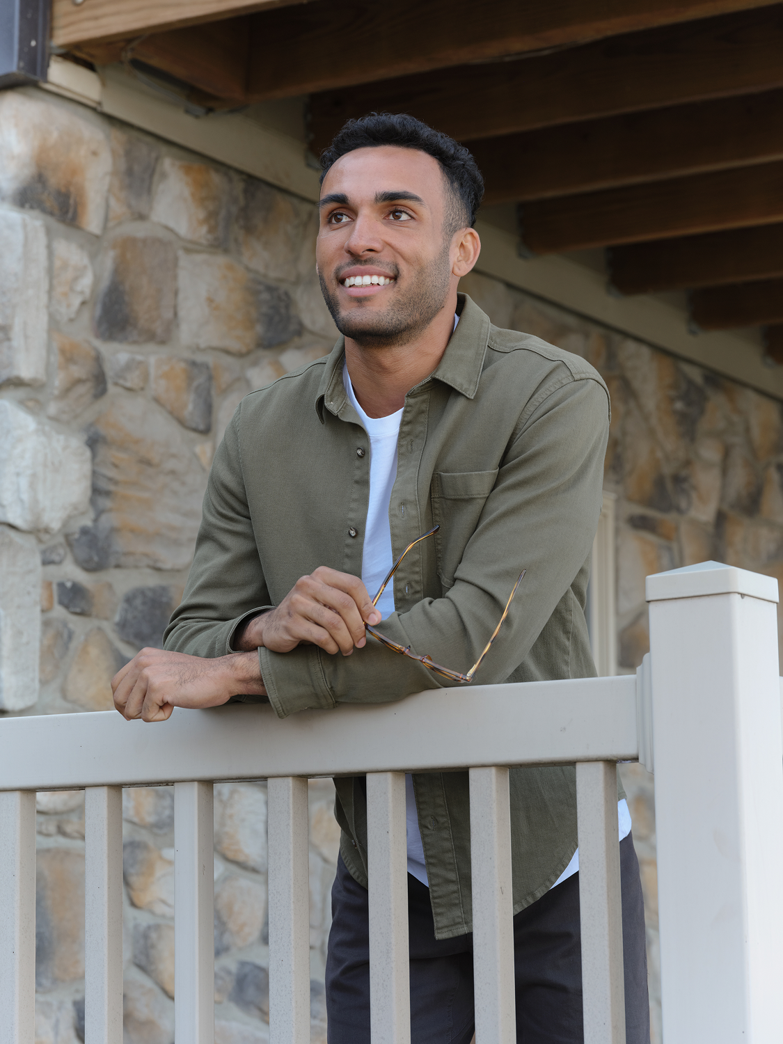 Driftwood Denim Shirt | Olive Overdye