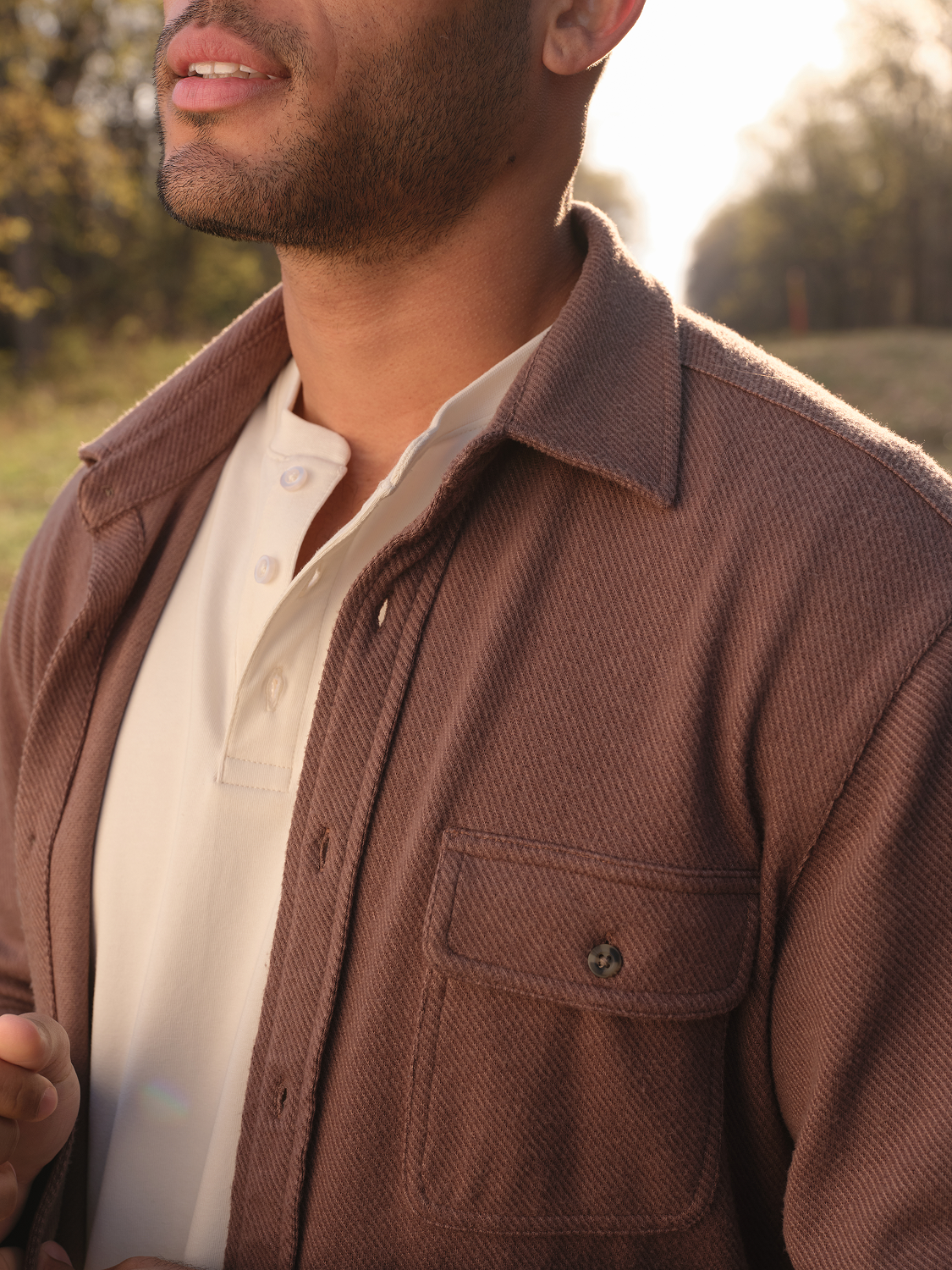 Dunewood Flannel Shirt | Espresso Twill