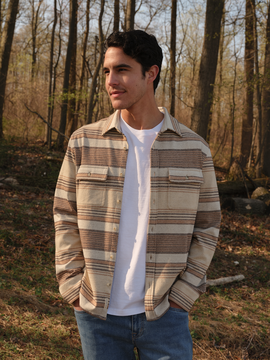Dunewood Flannel Shirt | Beach Blanket Stripe