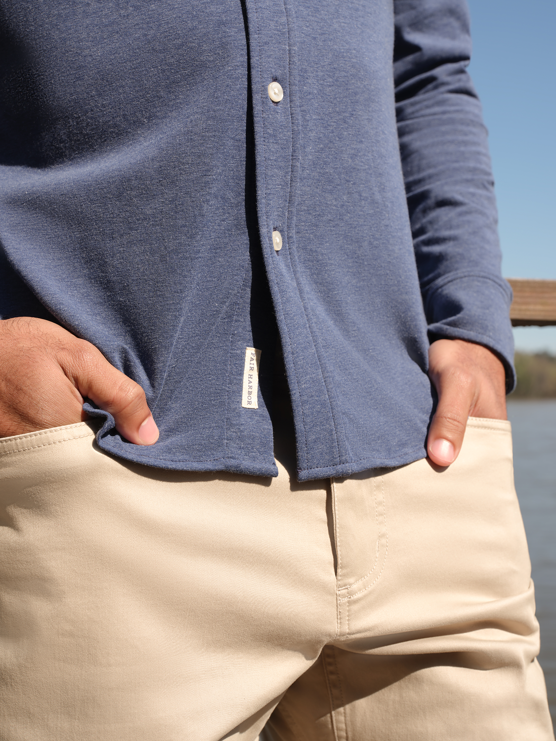Norwood Long Sleeve Button Up | Navy