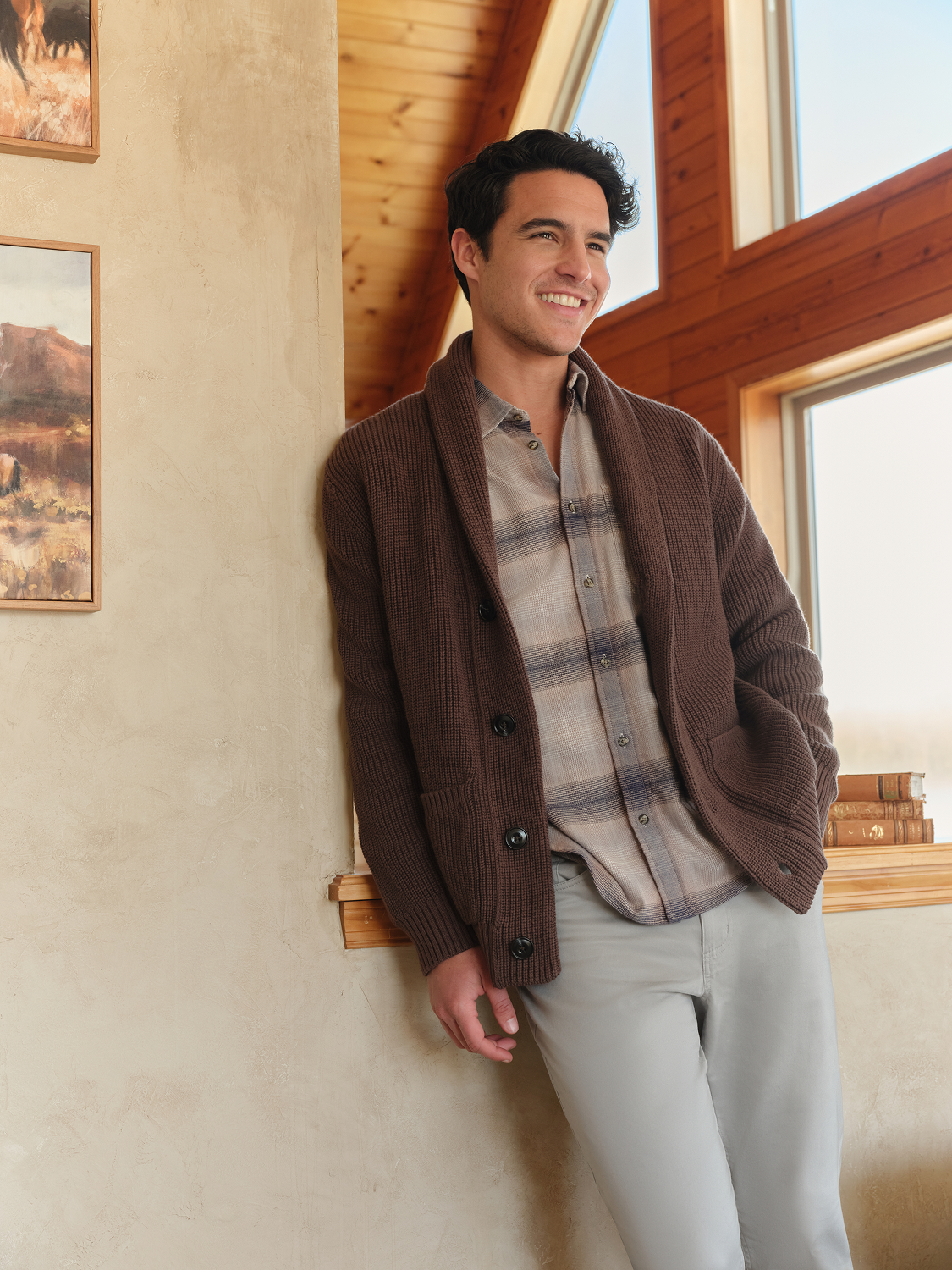 Seaside Lightweight Flannel Shirt | Sand Ombre