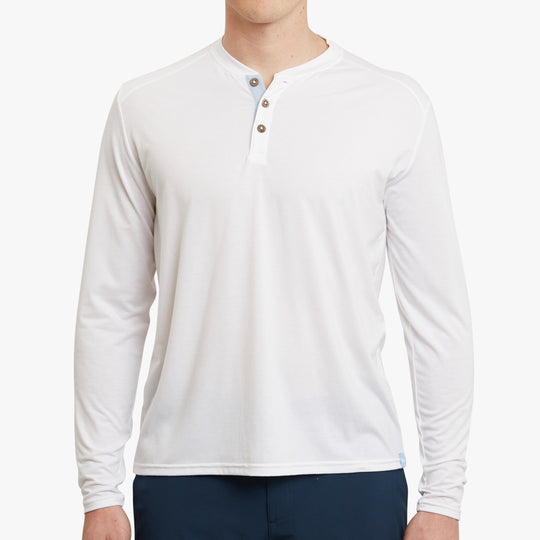 The SeaBreeze Henley - white-henley