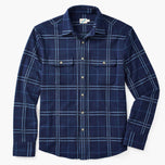 Thumbnail 1 of The Ultra-Stretch Dunewood Flannel - navy-plaid-dunewood-flannel