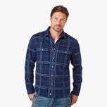 Thumbnail 2 of The Ultra-Stretch Dunewood Flannel - navy-plaid-dunewood-flannel