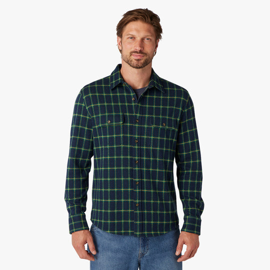 The Dunewood Flannel - green-plaid-dunewood-flannel