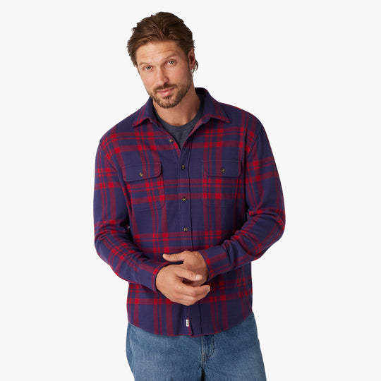 The Ultra-Stretch Dunewood Flannel - nautical-red-plaid-dunewood-flannel