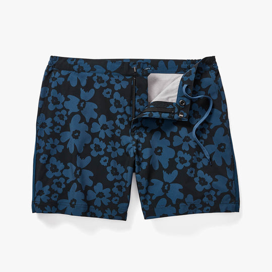 The Sextant Trunk - navy-floral-sextant-trunk