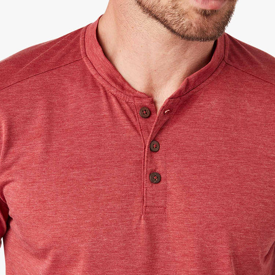 The SeaBreeze Henley - washed-red-henley