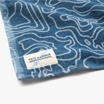 Thumbnail 2 of The FH Organic Beach Towel - blue-topo-beach-towel