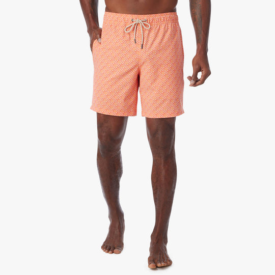 The Bayberry Trunk - orange-sea-squares-bayberry-trunk