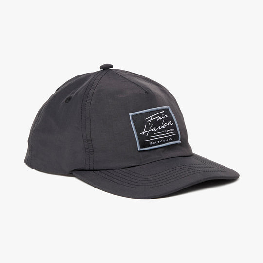 The Shoreline 5-Panel Hat - black-shoreline-hat
