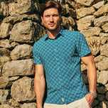 Thumbnail 3 of The Positano Shirt - blue-listello-positano-shirt